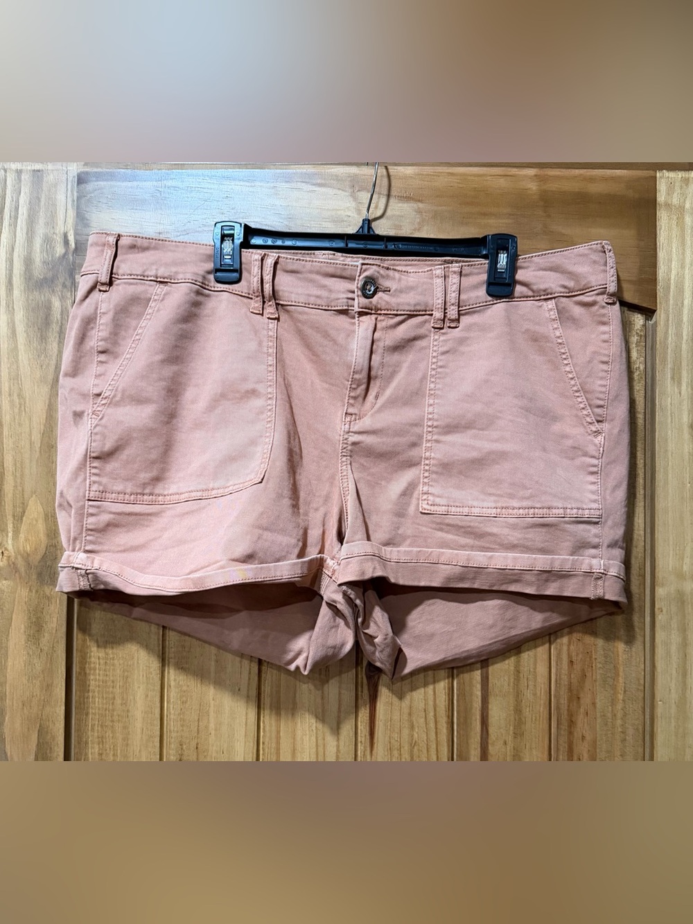 Torrid We Swear By The Fit Dusty Rose Twill Utility Short
